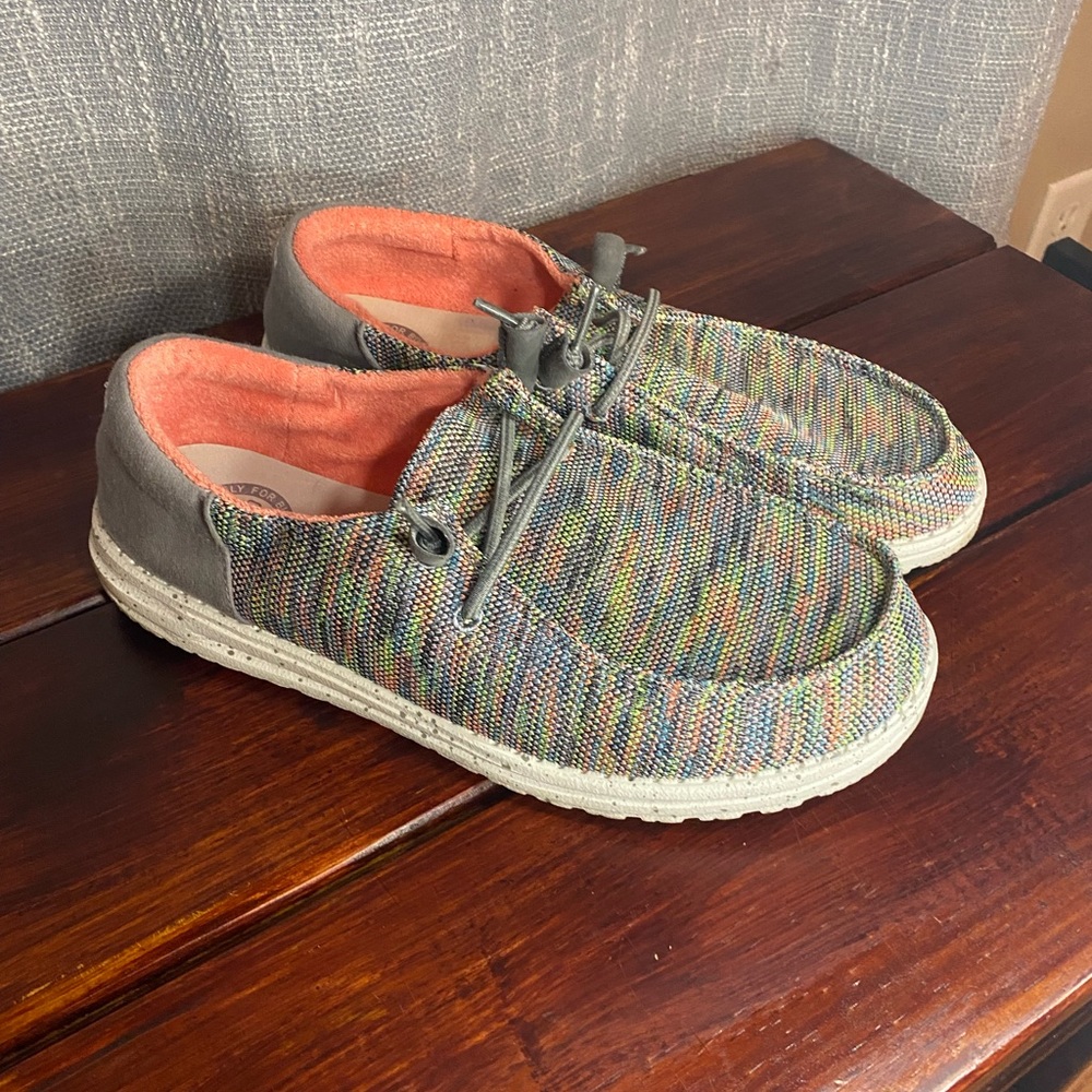 Hey Dude Women’s multicolored slip ons